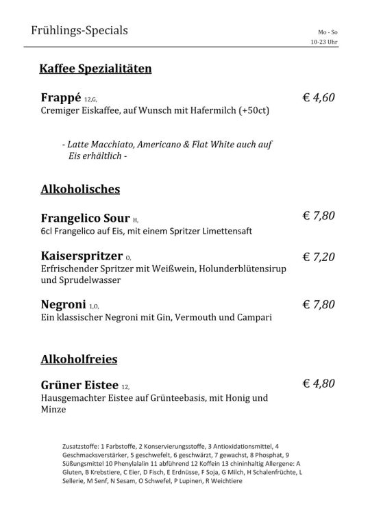 Frühlingsspecials